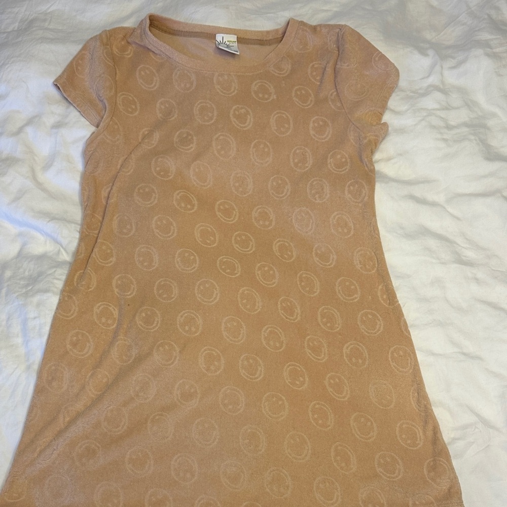 Aerie Offline Smiley Face T-Shirt Dress